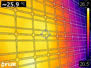thermal imaging of solar module