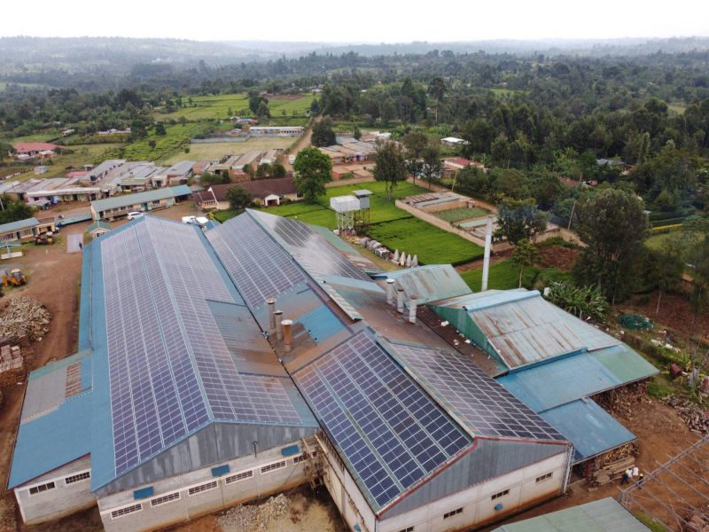solar power plant at tea estate